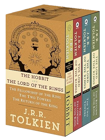 JRR Tolkien LOTR and Hobbit Books Image